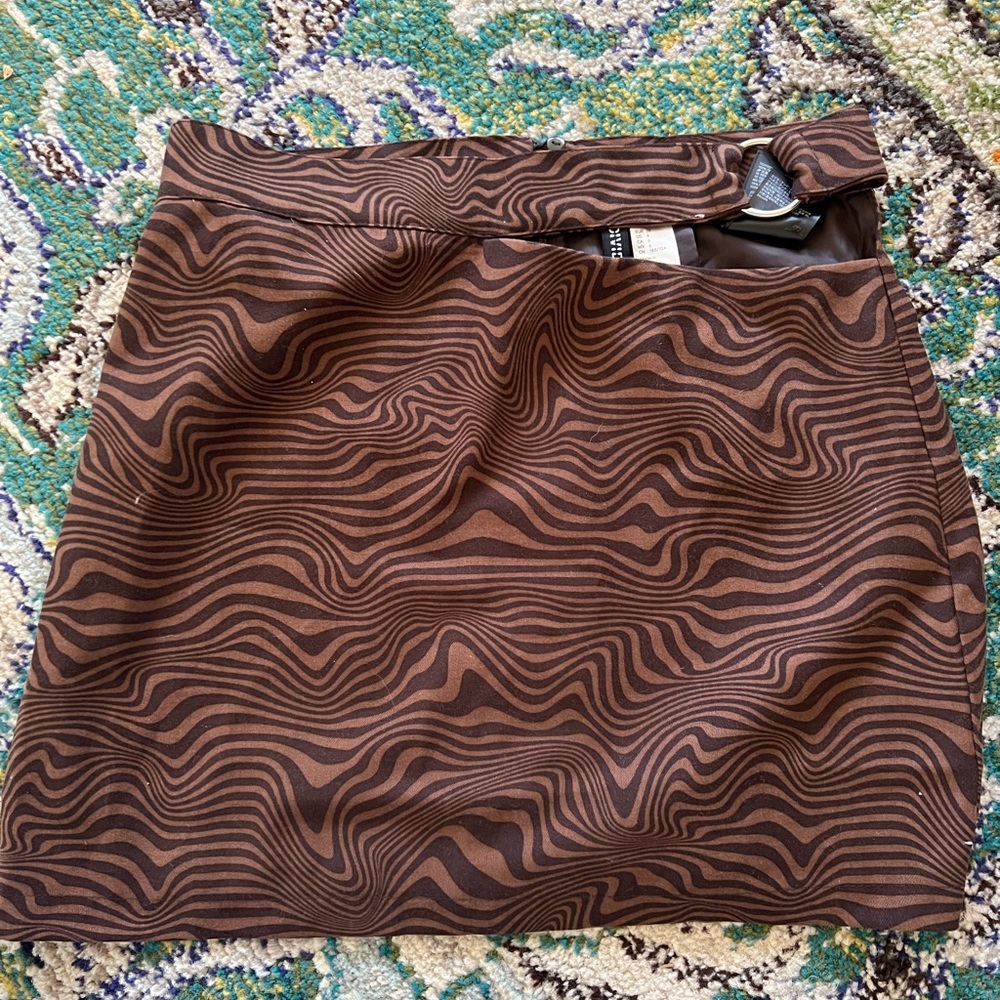 H&M cutout mini skirt